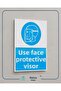 Face Protector Visor Use Sticker 20X28 cm - 4