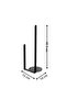 Metal Paper Towel Holder - Wall Mounted Long Size Kitchen Towel Dispenser - 3