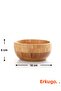 Bamboo 3-Piece Salad Bowl, Presentation Bowl, Decorative Bowl, Nordic Bowl - 8