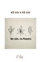 American Fabric Pillowcase 43×43 cm – Natural Design Without Zipper - 2