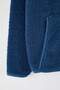 Indigo Piping Detailed Stand Collar Plush Soft Plus Size Sweatshirt Tbbaw26Ao00040 - 7