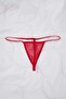 Kırmızı Tül Kurdele/Fiyonk ve Dantel Detaylı Kapsız Külotlu Babydoll/Fantezi Gecelik THMAW26LL00007 - 8