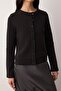Siyah Düğmeli Regular/Normal Kalıp Örme Hırka/Sweatshirt TWOAW26SW00162 - 3