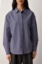 Anthracite Loose Fit Cotton Woven Shirt TWOAW20GO0107 - 3