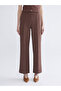 Esvab • Modern & Distinctive Regular Fit Suede Women's Trousers - 3