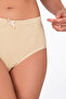 Women's High Waist Cotton Ribbed Slip Panties 3-Pack - Flexible & Comfortable |   Skin K0305 - 5