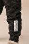 Boy's 2 Thread Yarn Cotton Label Tracksuit Set Black - 4