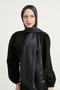 Hijab Women's Janjan-Janjanlı Crinkle Evening Dress Shawl-Dark Smoked- 70X190Cm - 5