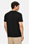 Canary Black Crew Neck Gofre Printed Soft-Textured Modal Fabric Standard Fit Men's Tshirt - 3