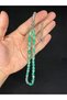 Powder Amber Beads Light Green Color Beige Cut 10Mmx6.5Mm T-677