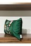 Winter-New Year-H1258-3050 Green Background Ho Ho Snowman-Cushion-Filled - 2