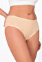 Women's Cotton Stretch Fabric Single Jersey High Waist Bato Panties |   Ten 6121 - 3