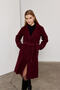 Belted Sleeve Buttoned Plum Stamp Coat / Sevde Ugur - 2
