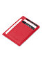 Red Genuine Leather Unisex Credit Card Holder - S1Kk00001676-B68