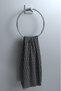 Adhesive Silver WC Paper Holder and Circle Towel Holder Bathroom Kitchen Set of 2 - 2