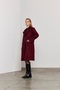 Women's Burgundy Plum Cashew Coat / Sevde Ugur - 2