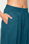 Women's Cupra Fabric Baggy Shalwar Trousers with Pockets - 7