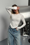ملابس داخلية نسائية من Buzzy بياقة دائرية وتصميم أساسي 1130 - 6