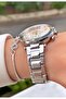 Brand Silver Color Women's Wristwatch with Bracelet Gift - 2