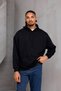 Unisex Oversize Hooded Kangaroo Pocket Drawstring Sweatshirt - 8