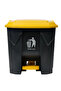 Lacot 30 Ltr Plastic Garbage Bin with Pedal, Step on Waste Bin (Grey) - 2