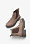 Liare Women's Genuine Leather Casual Chelsea Boots - Mink Nubuck - 4