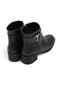 Women's Side Zipper Faux Leather Buckle Brown Boots - 5