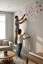 Gorgeous Soft Color Flowers Royalty Wall Sticker Set - 6