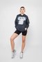 Silhouette Boobs V2 Printed Oversize Unisex Washable Black Hoodie - 3