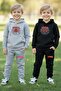2-Piece Spider Printed Hooded Boy's Tracksuit Set