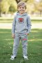 2-Piece Spider Printed Hooded Boy's Tracksuit Set - 2