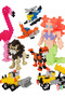 3D Puzzle Building Set 400 Pieces Mini Pixel Blocks Educational Figure 3D Puzzle Building Set - 5
