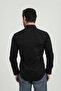 Slimfit Black Men's Shirt Cotton Polyester with a Slim Fit Structure As09K506A-4006 - 3
