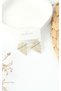 Yellow Color Steel Women's Earrings - Geometric Design Stylish Earrings - 2