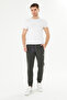 Men's Cotton Pique Zippered Pocket Sweatpants Khaki 5478-H - 5