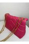 Quilted Women's Hand and Shoulder Bag with Chain Strap - 5