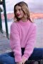 Pink Oversize Women's Knitwear Sweater Mg2263 - 2