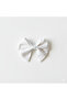 Back to School Elegant and Stylish Handmade White Linen Fabric Bow Buckle