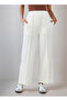 Pintuck Accent Wide Leg Pants