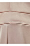 Maxi Satin Evening Dress with Back Slit Detail - 4