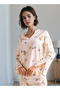 طقم بيجامة بطبعة زهور - 2