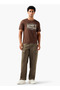 Men Regular Fit Crew Neck Short Sleeves Slogan Print T-shirt - 2