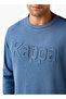 Men Regular Fit Logo Embossed Sweatshirt - 4