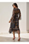 Floral Print Kaftan Women Dress Viscose - 3
