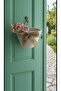 Wicker Door Front Basket, Hanging Newspaper Holder Multi-Purpose Basket Bathroom Kitchen Flower Holder Hanging Wicker Basket