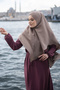 Mink Practical Ready Interlocking Hijab Scarf Cotton Jazz Fabric Single Layer Cross Hijab 2305_10