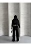 Crew Neck Crop Sweater Slit Trousers Knitwear Bottom-Top Set - 8