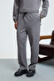 Ellis Men's Printed Dark Gray Sweatpants with Elastic Waistband - 2