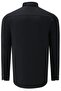 DOUBLE SET G674 DEWBERRY MEN'S SHIRT-BLACK-LILA - 3