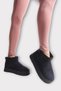 Sheepskin Thick Sole Short Sports Women's Boots Black